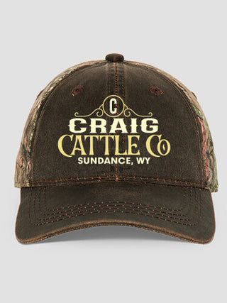 Cattle Company : Embroidered 2-Tone Camo Hats
