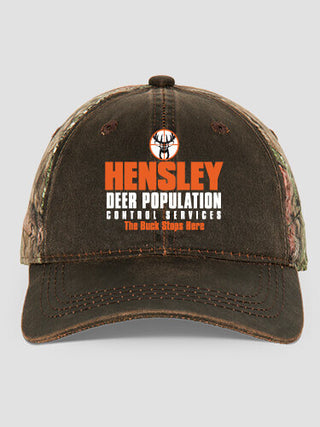 Deer Services : Embroidered 2-Tone Camo Hats