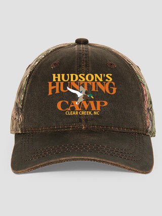 Duck Hunting Camp : Embroidered 2-Tone Camo Hats