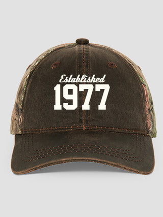 Established : Embroidered 2-Tone Camo Hats
