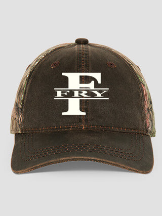 Family Monogram : Embroidered 2-Tone Camo Hats