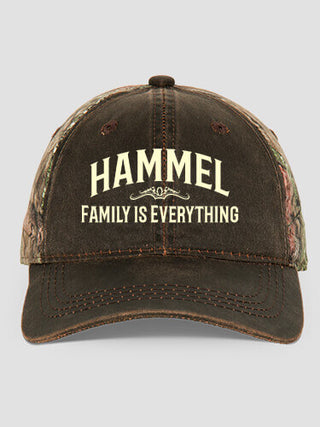 Family : Embroidered 2-Tone Camo Hats