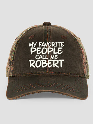 Favorite People : Embroidered 2-Tone Camo Hats