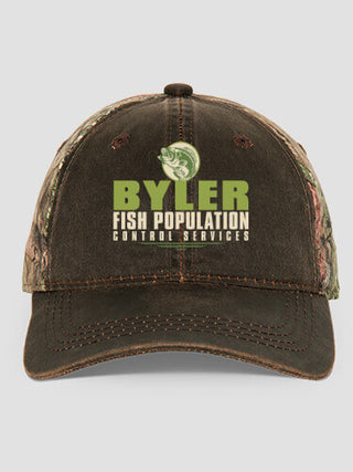 Fish Services : Embroidered 2-Tone Camo Hats