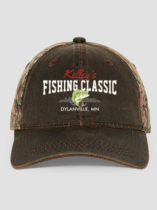Fishing Classic : Embroidered 2-Tone Camo Hats