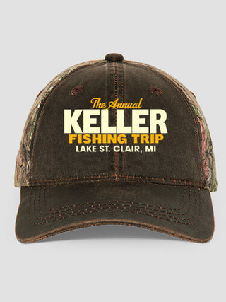 Fishing Trip : Embroidered 2-Tone Camo Hats
