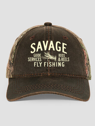Fly Fishing Guide : Embroidered 2-Tone Camo Hats