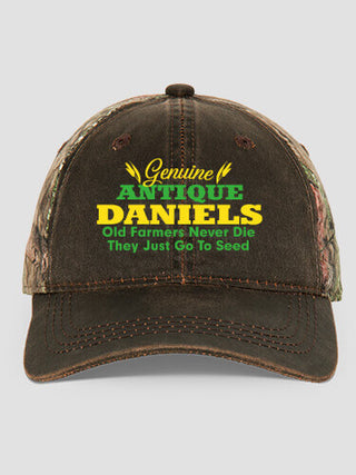 Genuine Antique Farmer : Embroidered 2-Tone Camo Hats