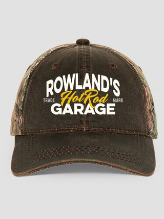 Hot Rod Garage BP : Embroidered 2-Tone Camo Hats