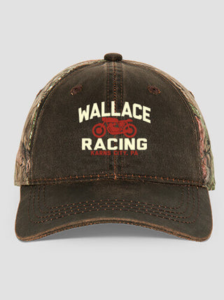 Motorcycle Racing : Embroidered 2-Tone Camo Hats