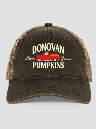 Pumpkins : Embroidered 2-Tone Camo Hats