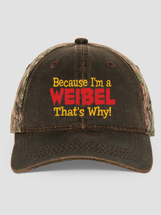 That's Why : Embroidered 2-Tone Camo Hats