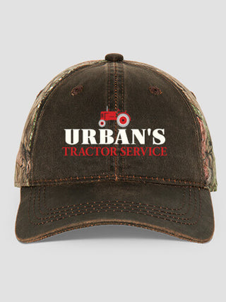 Tractor Service : Embroidered 2-Tone Camo Hats