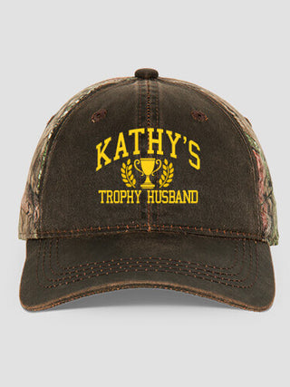 Trophy Husband : Embroidered 2-Tone Camo Hats