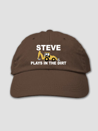 Dirt Shirt - Backhoe : Embroidered Baseball Hats