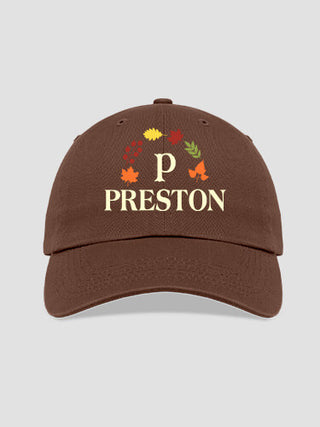 Fall Monogram : Embroidered Baseball Hats