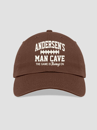 Football Man Cave : Embroidered Baseball Hats