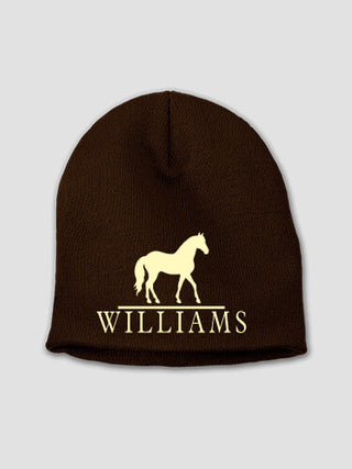 Horse : Embroidered Beanies