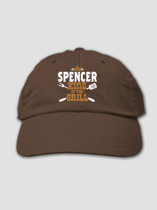 King of the Grill : Embroidered Baseball Hats
