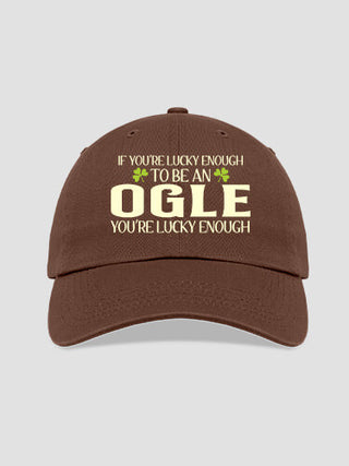 Lucky Enough : Embroidered Baseball Hats
