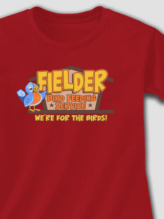 Bird Feeding Service : Adult Ladies Fitted T-Shirt