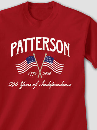 Celebrating 250 Years : Printed T-Shirts