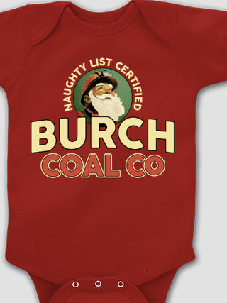 Christmas Coal Company : Printed Baby Bodysuits