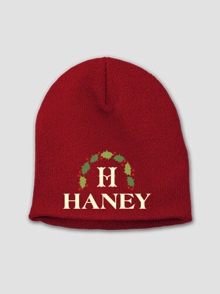Christmas Monogram : Embroidered Beanies