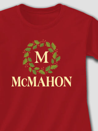 Christmas Monogram : Printed T-Shirts