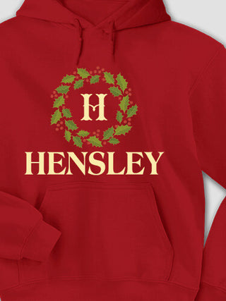 Christmas Monogram : Printed Hoodies