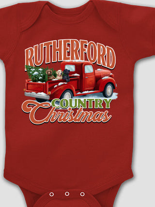Country Christmas : Printed Baby Bodysuits