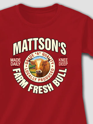 Farm Fresh Bull : Printed T-Shirts
