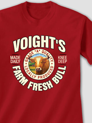 Farm Fresh Bull : Printed T-Shirts