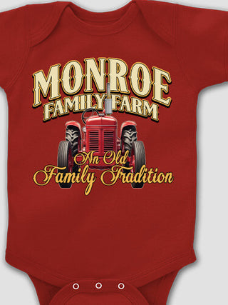 Farming Family Tradition : Printed Baby Bodysuits