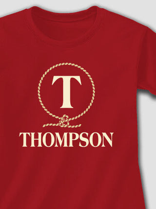 Lasso Monogram : Adult Ladies Fitted T-Shirt