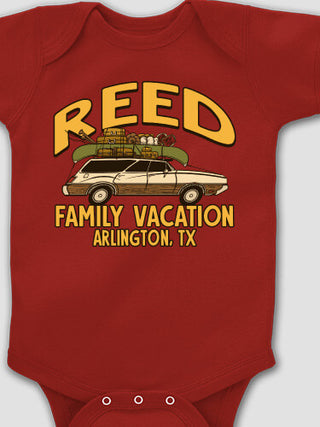 Retro Family Vacation : Printed Baby Bodysuits