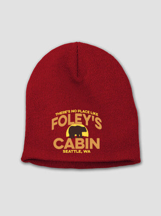 Rustic Cabin : Embroidered Beanies