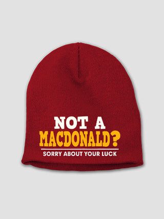 Sorry About Your Luck : Embroidered Beanies