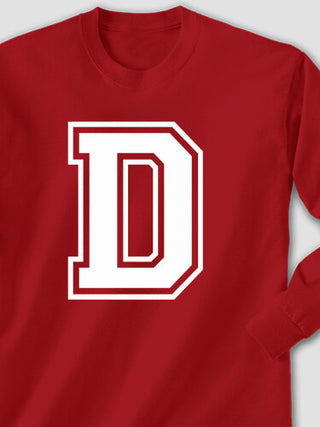 Varsity Letter : Printed Long Sleeves