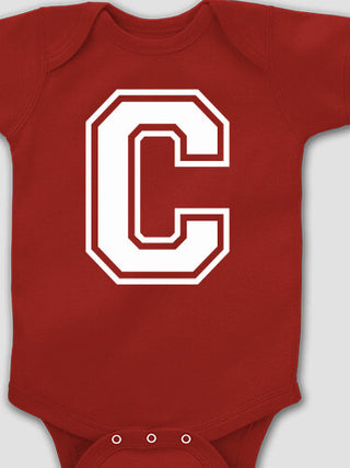 Varsity Letter : Printed Baby Bodysuits