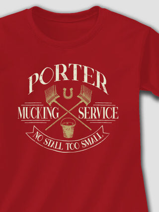 Vintage Mucking Service : Printed T-Shirts