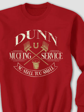 Vintage Mucking Service : Printed Sweatshirts