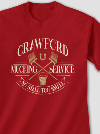 Vintage Mucking Service : Printed T-Shirts