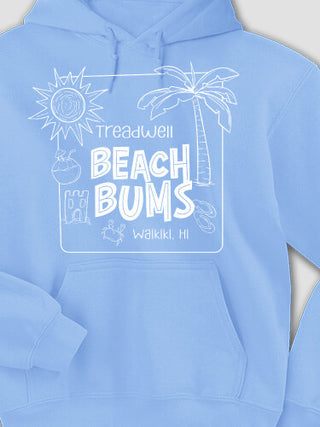 Beach Bums : Printed Hoodies