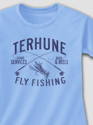 Fly Fishing Guide : Adult Ladies Fitted T-Shirt