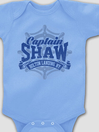 Vintage Captain : Printed Baby Bodysuits