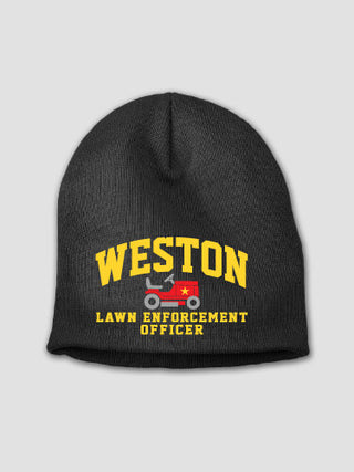 Lawn Enforcement : Embroidered Beanies