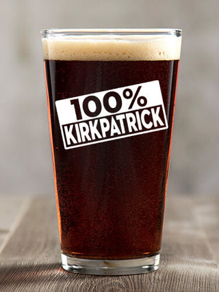 100 Percent : Pint Glasses - Color Printed