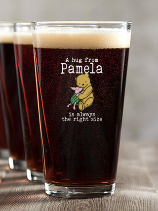 A Hug : Pint Glasses - Color Printed