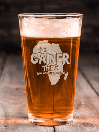 African American Thing : Pint Glasses - Engraved